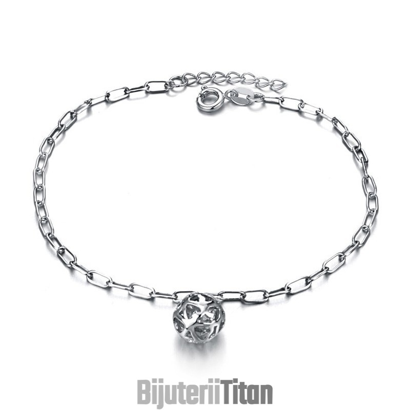 Calitate Și Cantitate Garantate, Brățară De Gleznă Din Titan Placată Cu Platină, În Formă De Sferă Goală Pentru Femei Calitate Și Cantitate Garantate, Brățară De Gleznă Din Titan Placată Cu Platină, În Formă De Sferă Goală Pentru Femei