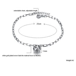 Calitate Și Cantitate Garantate, Brățară De Gleznă Din Titan Placată Cu Platină, În Formă De Sferă Goală Pentru Femei