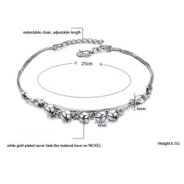 Brățară De Gleznă Din Titan Placată Cu Platină, În Formă De Clopot, De Calitate Și Cantitate Garantate