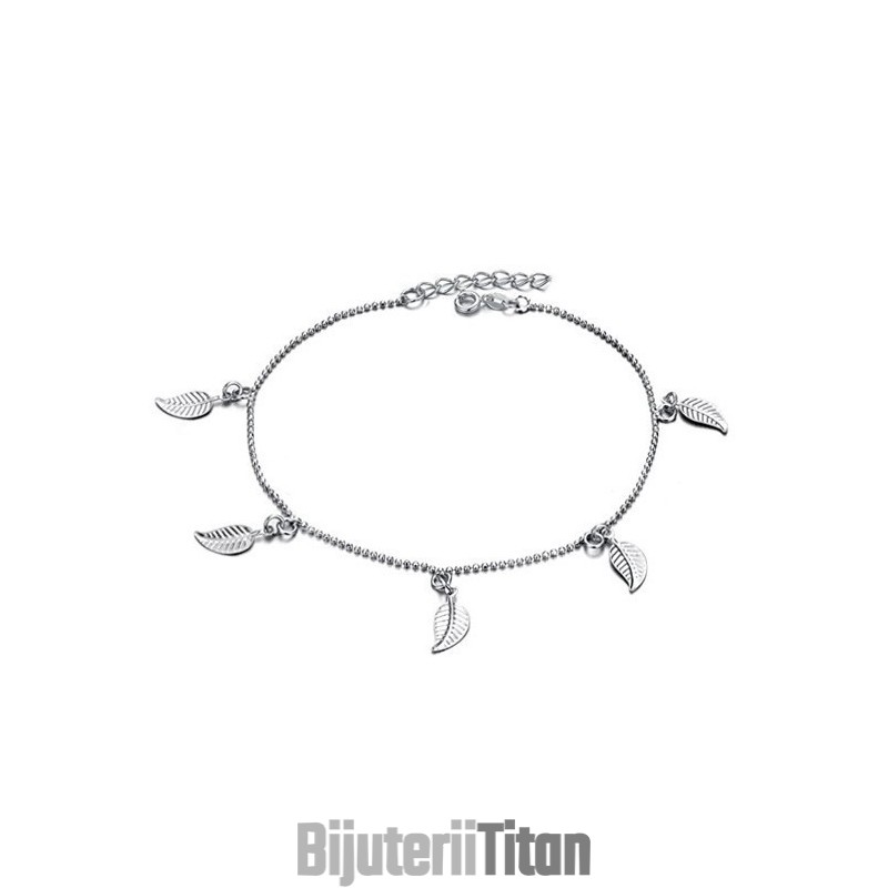 Brățară De Gleznă Din Titan Placată Cu Platină, În Formă De Frunză Pentru Femei, De Calitate Excelentă Brățară De Gleznă Din Titan Placată Cu Platină, În Formă De Frunză Pentru Femei, De Calitate Excelentă