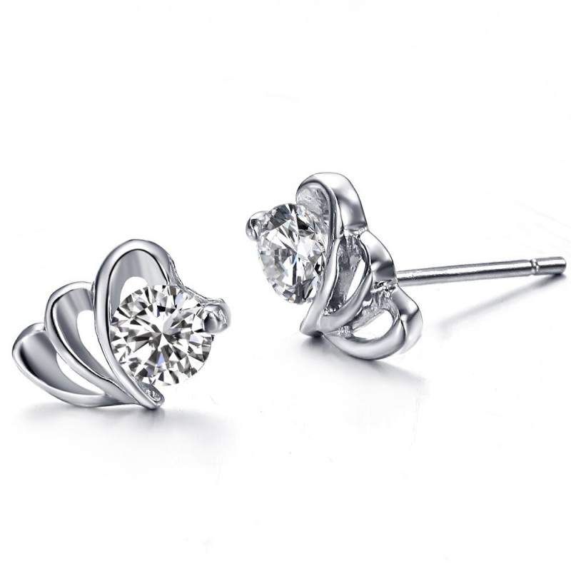 Cercei Din Titan Placați Cu Platină, Cu Design Inimă Pentru Femei, Care Se Vând Bine În Întreaga Lume Cercei Din Titan Placați Cu Platină, Cu Design Inimă Pentru Femei, Care Se Vând Bine În Întreaga Lume
