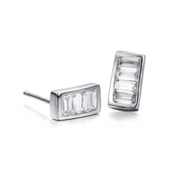 Cercei Din Titan Placați Cu Platină, De Calitate Superioară, Pentru Femei, Cu Diamant