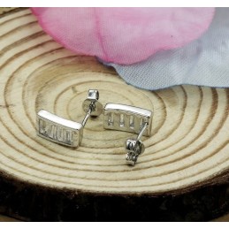 Cercei Din Titan Placați Cu Platină, De Calitate Superioară, Pentru Femei, Cu Diamant
