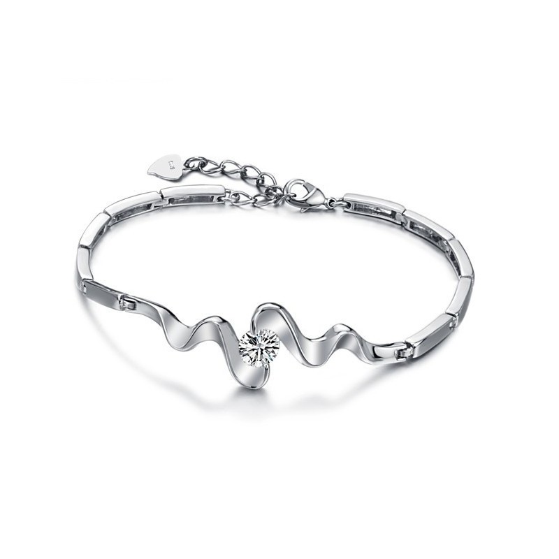 Brățară Clasică Din Titan Placată Cu , De O Varietate Largă, Pentru Femei, Cu Strasuri