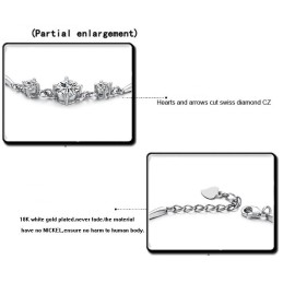 Brățară Din Titan Placată Cu Platină, De Calitate Stabilă, Pentru Femei, Cu Diamant