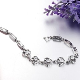 Brățară Din Titan Placată Cu Platină, Calitate Și Cantitate Garantate, Pentru Femei, Cu Diamant