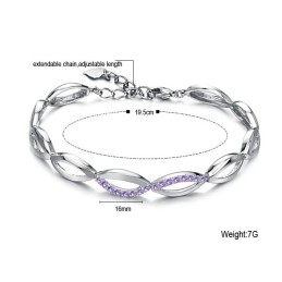 Brățară Din Titan Placată Cu , Model Feminin, Cu Specificații Complete Și Diamant