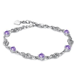 Brățară Din Titan Placată Cu Platină, De Calitate Excelentă, Pentru Femei, Cu Diamant
