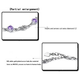 Brățară Din Titan Placată Cu Platină, De Calitate Excelentă, Pentru Femei, Cu Diamant