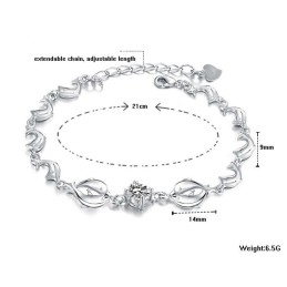 Brățară Din Titan Placată Cu Platină, În Formă De Delfin Feminin, Regina Calității