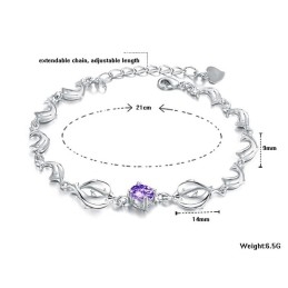 Brățară Din Titan Placată Cu Platină, În Formă De Delfin Feminin, Regina Calității