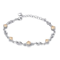 Brățară Din Titan Placată Cu Platină Violet Pentru Femei, Calitate Și Cantitate Garantate, Cu Diamant