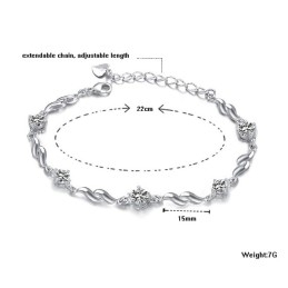 Brățară Din Titan Placată Cu Platină Violet Pentru Femei, Calitate Și Cantitate Garantate, Cu Diamant