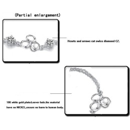 Brățară Din Titan Placată Cu Platină De Calitate Superioară Pentru Femei Cu Cristal Violet