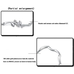 Brățară Din Titan Placată Cu , De Calitate Fiabilă, Pentru Femei, Cu Stras