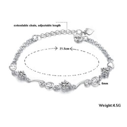 Brățară Din Titan Placată Cu Platină, Calitate Și Cantitate Garantate, Pentru Femei, Cu Stras