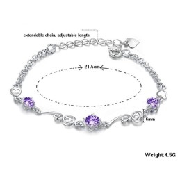 Brățară Din Titan Placată Cu Platină, Calitate Și Cantitate Garantate, Pentru Femei, Cu Stras
