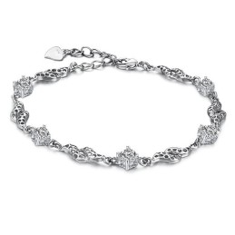 Brățară Din Titan Placată Cu Platină, De Calitate Superioară, Pentru Femei, Cu Stras