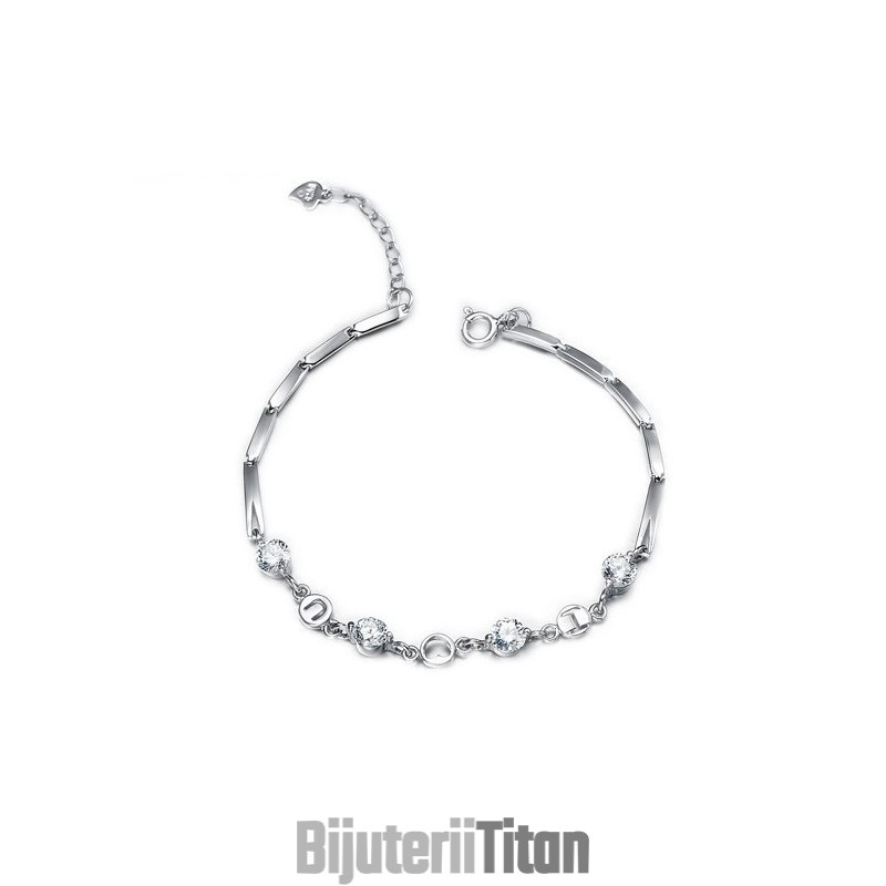 Brățară De Titan Placată Cu Platină, Regina Calității, Pentru Femei, Cu Strasuri Brățară De Titan Placată Cu Platină, Regina Calității, Pentru Femei, Cu Strasuri