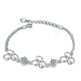 Brățară Din Titan Placată Cu Platină, Calitate Și Cantitate Garantate, Pentru Femei, Cu Diamant