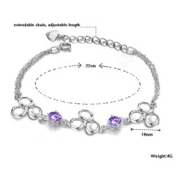 Brățară Din Titan Placată Cu Platină, Calitate Și Cantitate Garantate, Pentru Femei, Cu Diamant