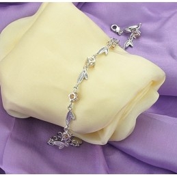 Brățară Din Titan Placată Cu Platină, Model Feminin, Cu Specificații Complete Și Diamant