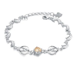 Brățară Din Titan Placată Cu , În Formă De Delfin Feminin, De Calitate Fiabilă, Cu Diamant