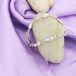 Brățară Din Titan Placată Cu , De Calitate Excelentă, Cu Picătură De Apă Și Diamant, Pentru Femei