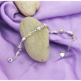 Brățară Din Titan Placată Cu , De Calitate Excelentă, Cu Picătură De Apă Și Diamant, Pentru Femei