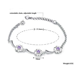 Brățară Din Titan Placată Cu Platină, Durabilă În Utilizare, În Formă De Trifoi Pentru Femei