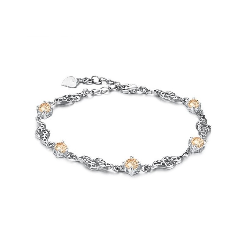 Brățară De Titan Placată Cu Platină, De Înaltă Calitate, Pentru Femei, Cu Diamant Brățară De Titan Placată Cu Platină, De Înaltă Calitate, Pentru Femei, Cu Diamant