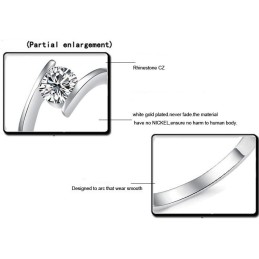 Inel De Titan Placat Cu , Pentru Femei, Cu Performanță Fiabilă Și Stras