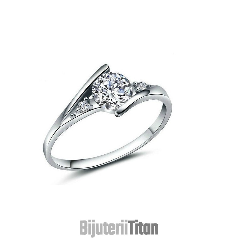 Inel De Titan Placat Cu Platină, Durabil În Utilizare, Pentru Femei, Cu Stras Inel De Titan Placat Cu Platină, Durabil În Utilizare, Pentru Femei, Cu Stras