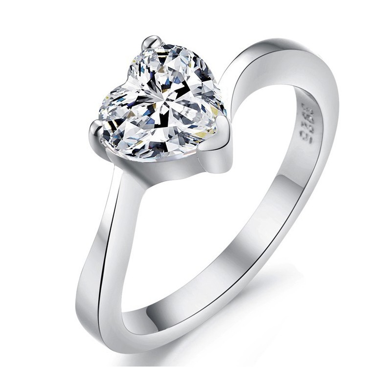 Inel De Titan Placat Cu Platină, Model Feminin, Cu Inimă De Inimă, Regina Calității, Cu Strasuri Inel De Titan Placat Cu Platină, Model Feminin, Cu Inimă De Inimă, Regina Calității, Cu Strasuri