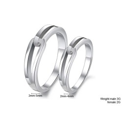 Inel Din Titan Placat Cu Platină, Calitate Și Cantitate Garantate, Pentru Îndrăgostiți