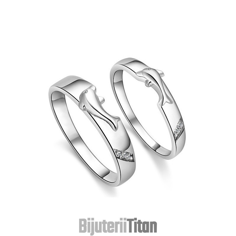 Inel Complet Din Titan Placat Cu Platină Cu Delfin, Cu Specificații Complete, Pentru Îndrăgostiți Inel Complet Din Titan Placat Cu Platină Cu Delfin, Cu Specificații Complete, Pentru Îndrăgostiți
