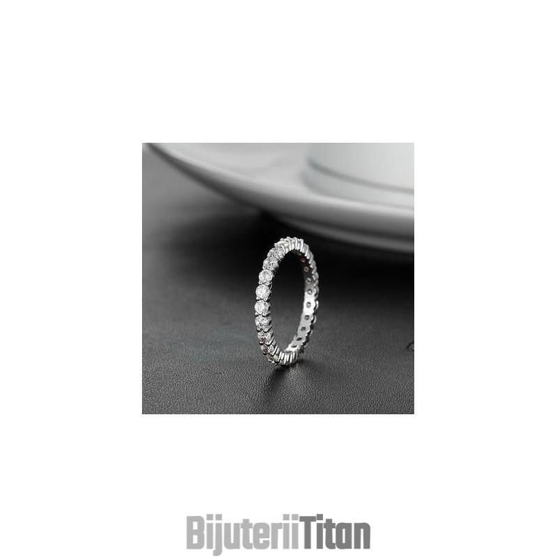 Inel De Titan Placat Cu Platină, De Renume Mondial, Pentru Femei