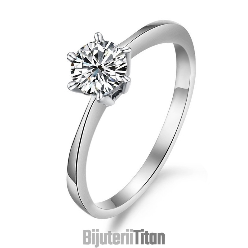 Inel De Titan Placat Cu Platină, Calitate Și Cantitate Garantate, Pentru Femei, Cu Stras Inel De Titan Placat Cu Platină, Calitate Și Cantitate Garantate, Pentru Femei, Cu Stras