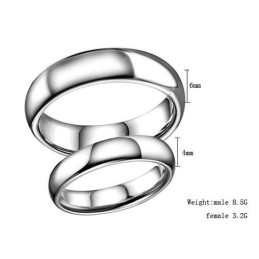 Inel Ceramic Din Tungsten Concis De Înaltă Calitate Pentru Îndrăgostiți