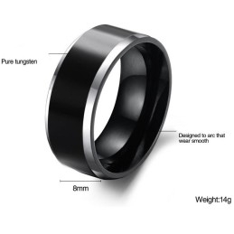 Inel Ceramic Din Tungsten Masculin De Calitate Stabilă