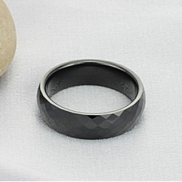 Inel Ceramic Din Tungsten Negru De Calitate Excelentă