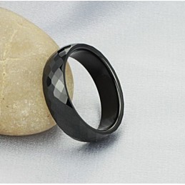 Inel Ceramic Din Tungsten Negru De Calitate Excelentă