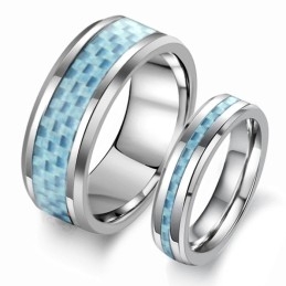 Inel Ceramic Din Tungsten Complet Cu Specificații Pentru Îndrăgostiți