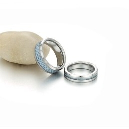 Inel Ceramic Din Tungsten Complet Cu Specificații Pentru Îndrăgostiți