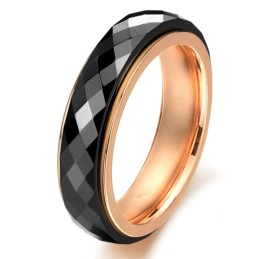 Inel Ceramic Din Tungsten Negru Cu O Gamă Largă De Varietăți