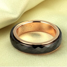 Inel Ceramic Din Tungsten Negru Cu O Gamă Largă De Varietăți