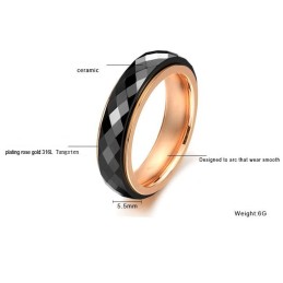 Inel Ceramic Din Tungsten Negru Cu O Gamă Largă De Varietăți