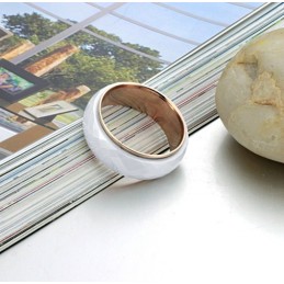 Inel Ceramic Din Tungsten Alb, De Calitate Stabilă