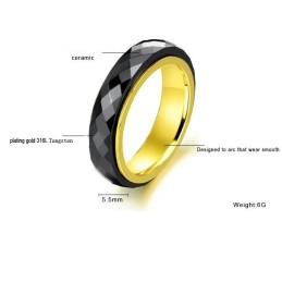 Inel Din Ceramică Neagră Cu Tungsten, Renumit La Nivel Mondial