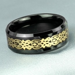Inelul Ceramic Din Tungsten Negru, Regina Calității